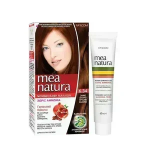 product 6.34 MEA NATURA ΣΕΤ ΒΑΦΗΣ ΧΩΡΙΣ ΑΜΜΩΝΙΑ 60ML ΞΑΝΘΟ ΣΚ.ΧΡ.Χ