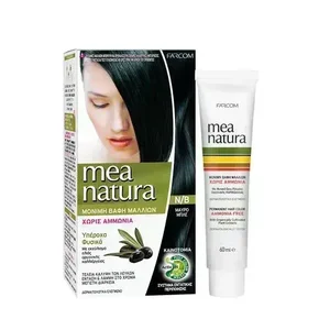 product Ν/Β MEA NATURA ΣΕΤ ΒΑΦΗΣ ΧΩΡΙΣ ΑΜΜΩΝΙΑ 60ML ΜΑΥΡΟ ΜΠΛΕ