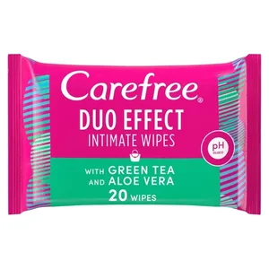 product Duo Effect Intimate Wipes with Green Tea & Aloe Vera